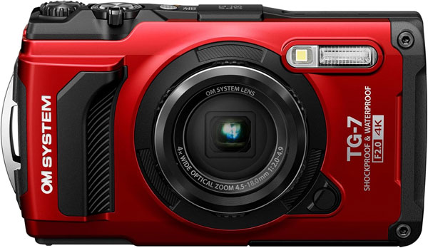OM System OLYMPUS Tough TG-7 Red Underwater Camera